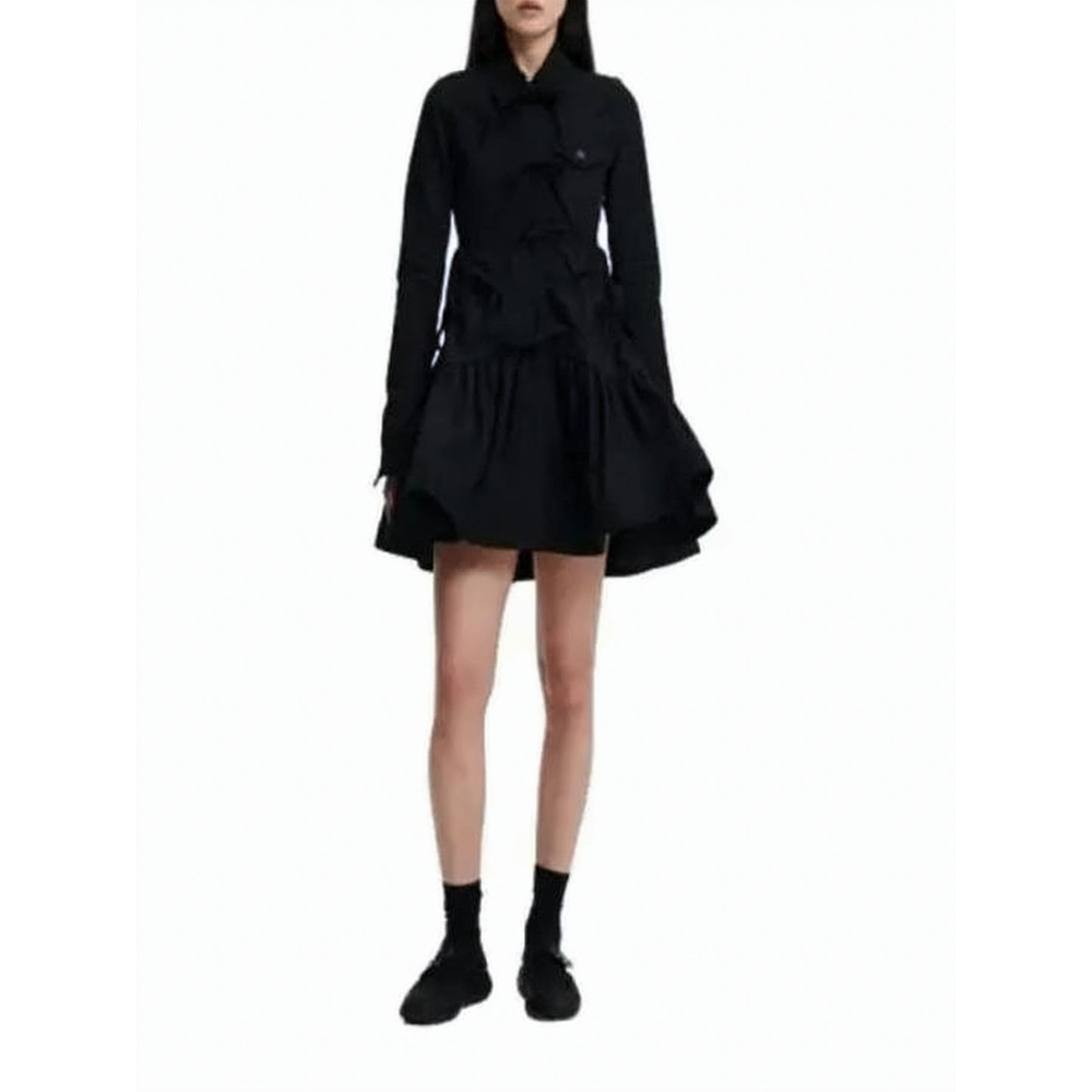 CECILIE BAHNSEN Structured Short Dress with Fitted Bodice